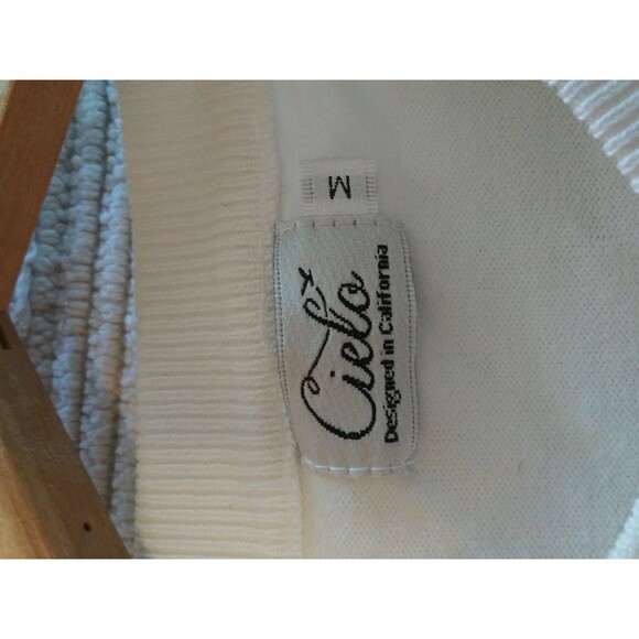 CIELO Off-ivory Women's Cardigan, Medium Pearl bottom - Picture 8 of 15